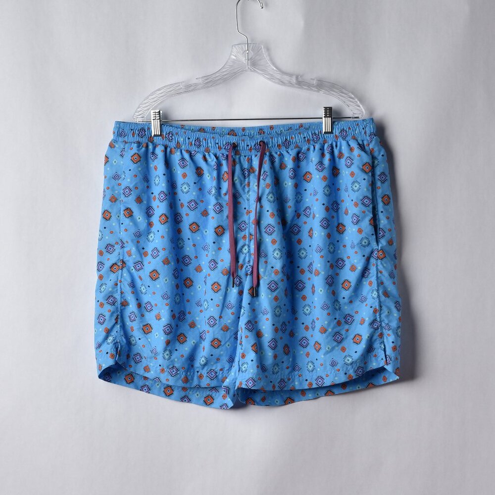 Saxx Mens XXL Ballpark Pouch Cannonball 2N1 Regular Swim Trunks Blue